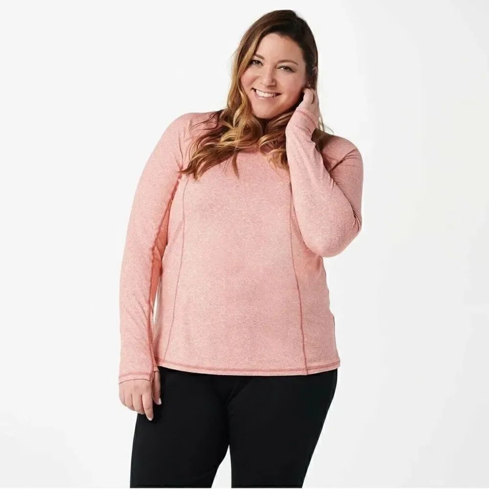 zuda Z-Ultrasoft Long Sleeve Layering Top w/ Back Pocket